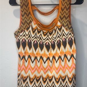 Miss Me Multicolor Zigzag Tank Top